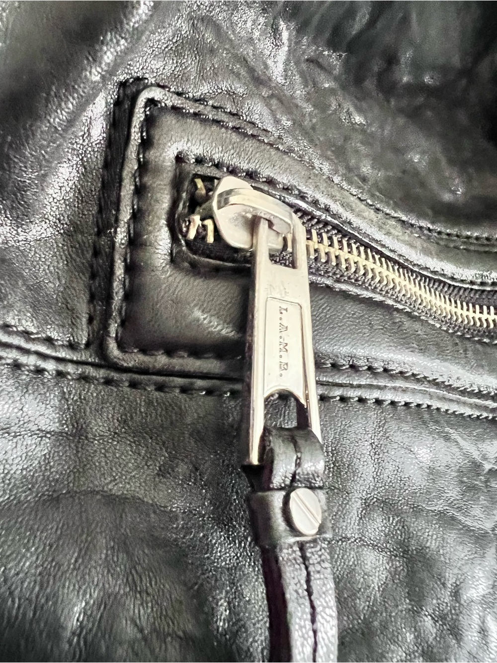 L.A.M.B. Black Leather Hobo Bag - Picture 5 of 15